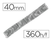 ESPIRAL METALICA 40 MM NEGRO PASO 5:1 CAJA 25 GBC | 1 UNIDADES | (GBC)